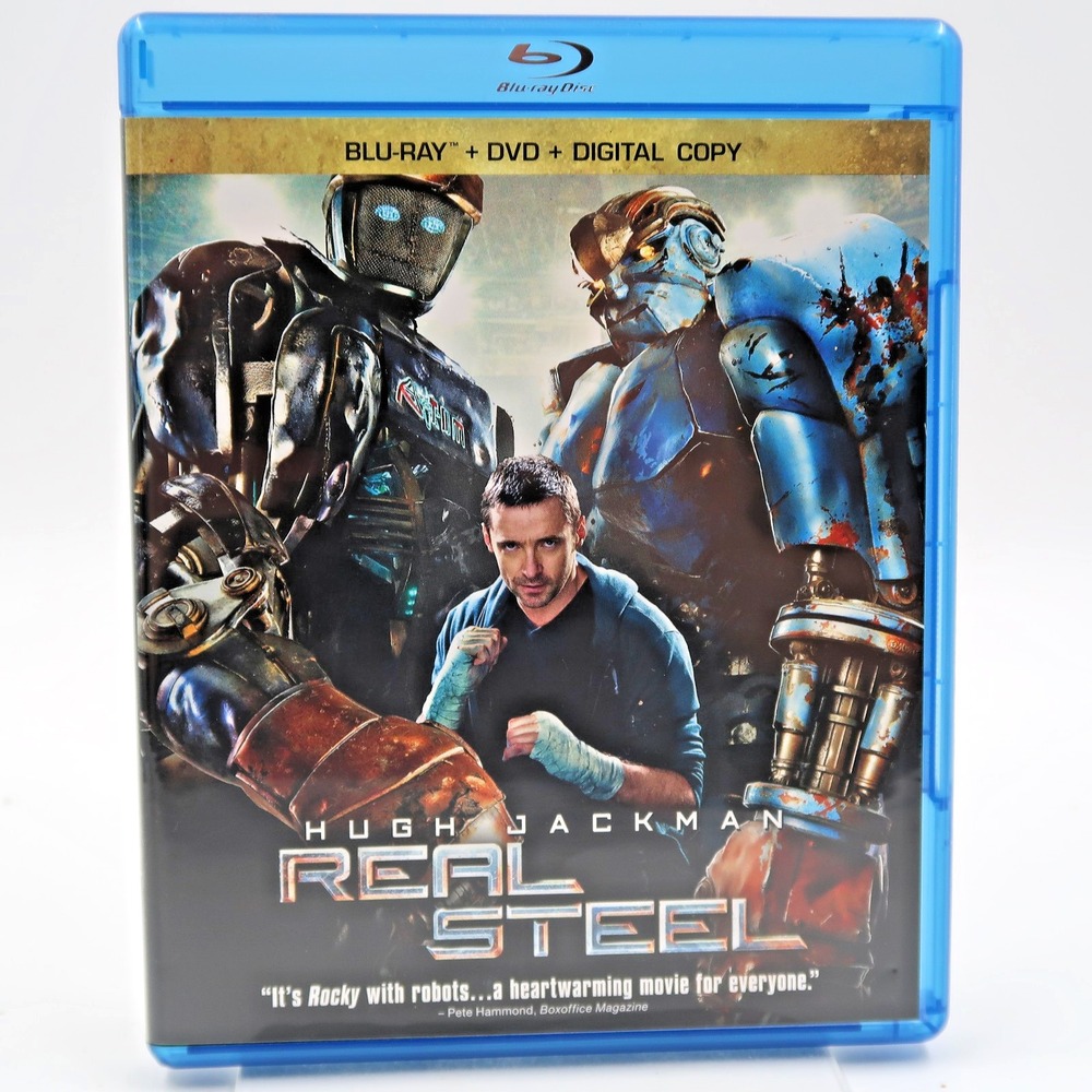 Real Steel Blu-ray DVD 2011 Hugh Jackman Evangeline Lilly Action Movie